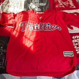 Majestic Phillies M Bryce Harper Jersey
